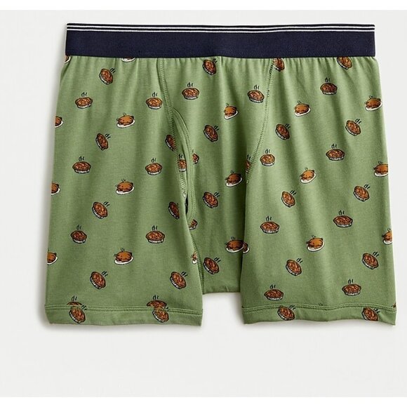 J. Crew Men's Knit Boxers in Thanksgiving Print Size XS AC092 - Picture 1 of 4